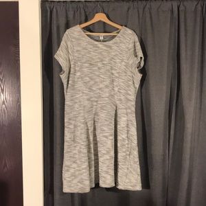 NWOT OLD NAVY XXL A-LINE GRAY MARLED DRESS